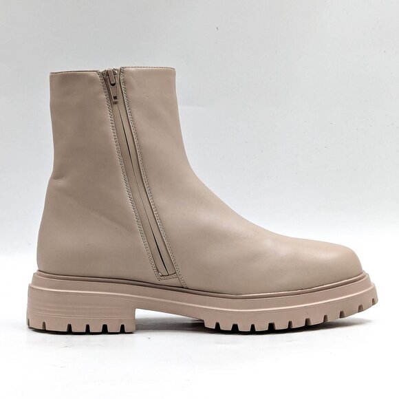 Vaneli Women Zetta Natta Ivory Leather Chelsea Platfrom Ankle Boots size 10 - Picture 10 of 11